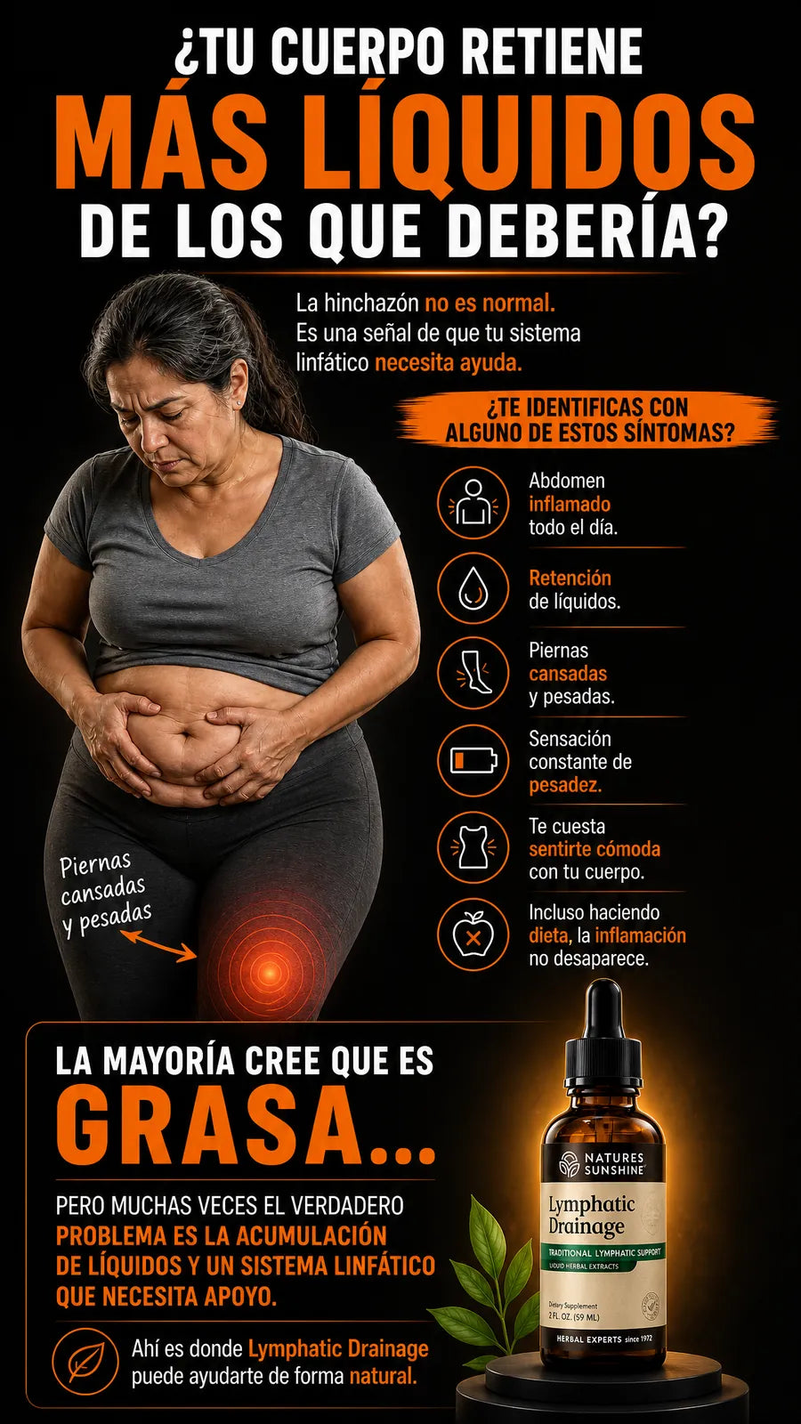 ¿Tu cuerpo retiene más líquidos de los que debería?