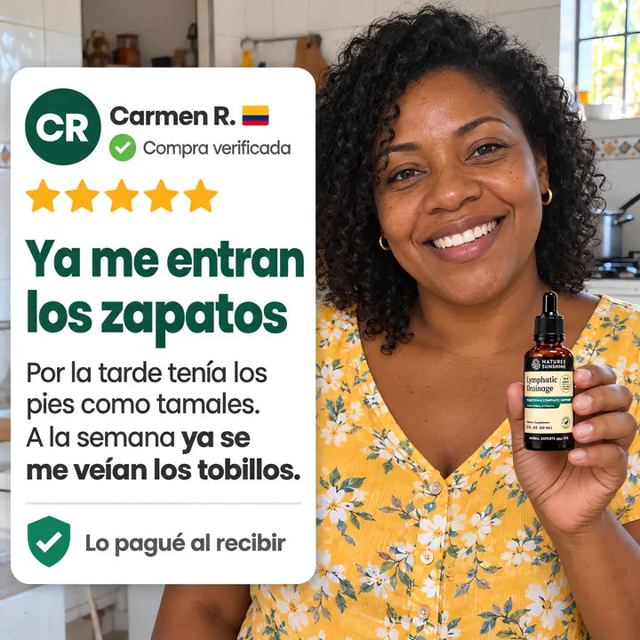 Drenaje Linfático · Gotas para bajar de peso y desinflamar · 2 frascos
