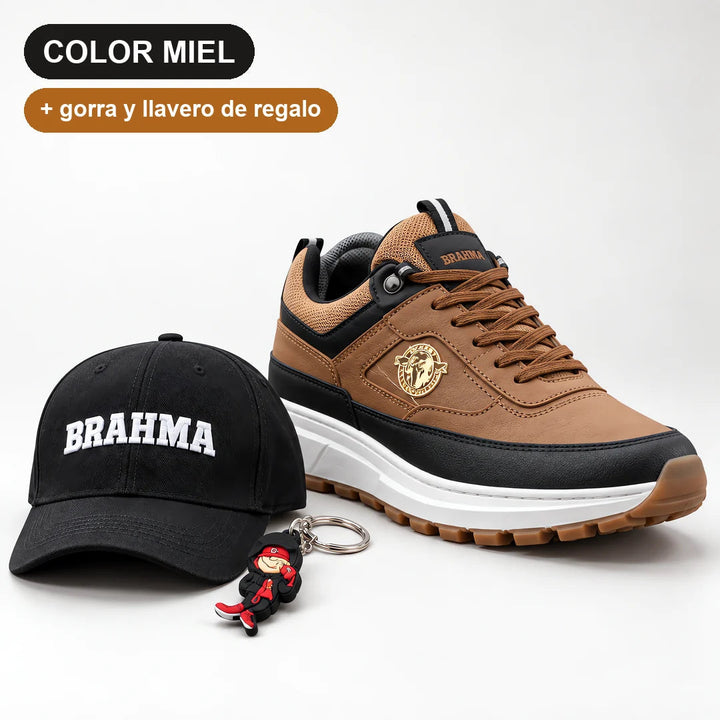 Tenis Brahma cómodos y resistentes + gorra y llavero de regalo