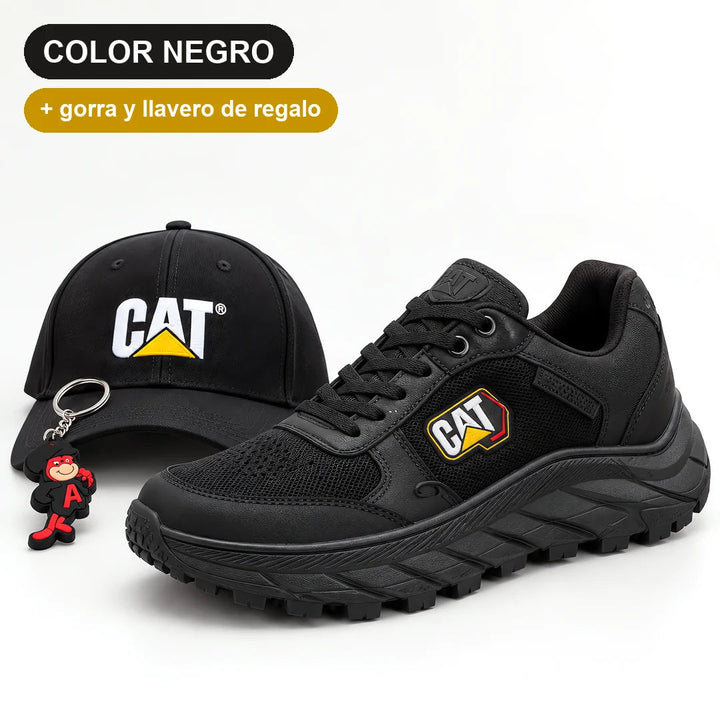 Tenis CAT Tractor cómodos y firmes + gorra y llavero de regalo