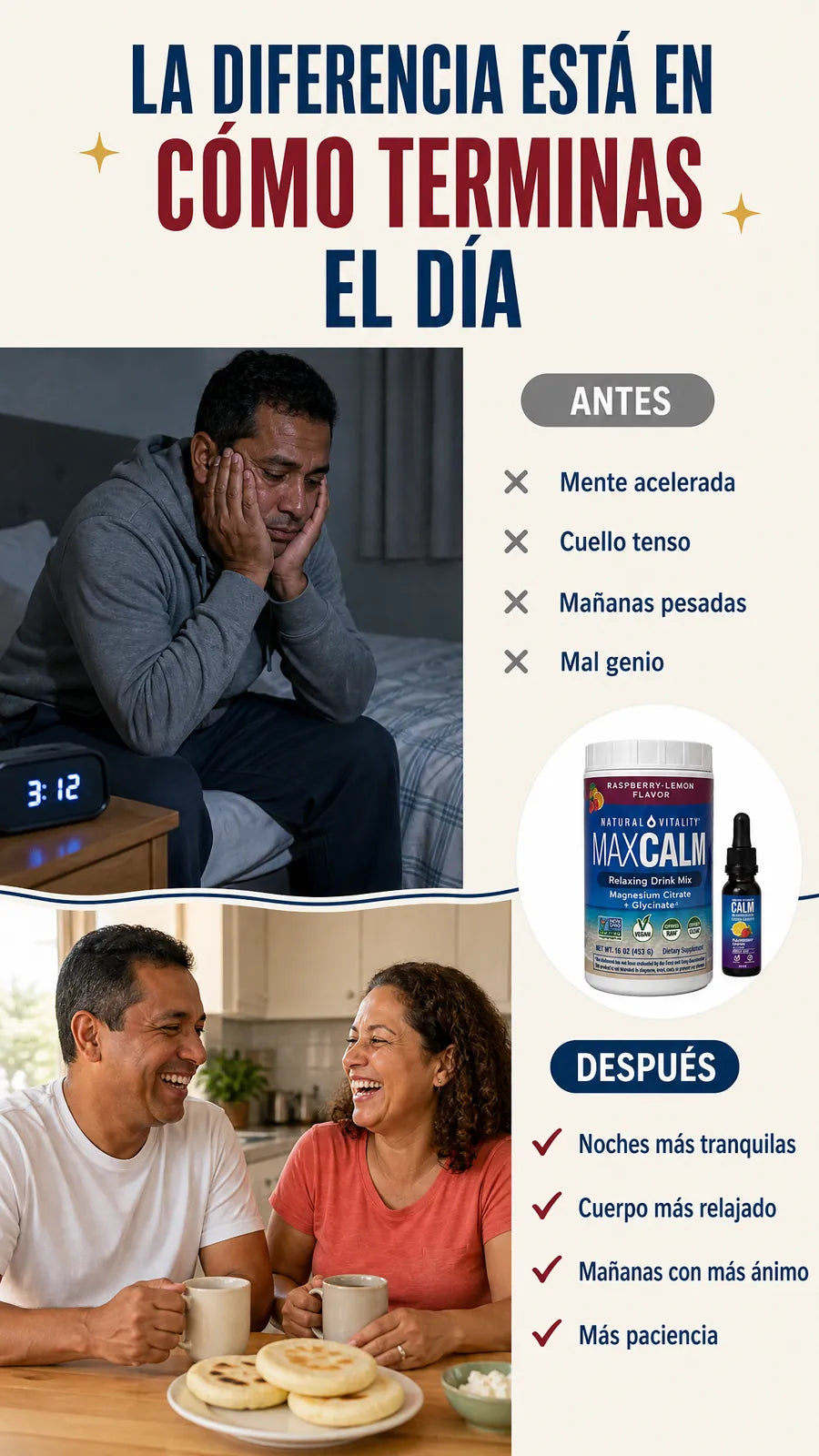 La diferencia está en cómo terminas el día