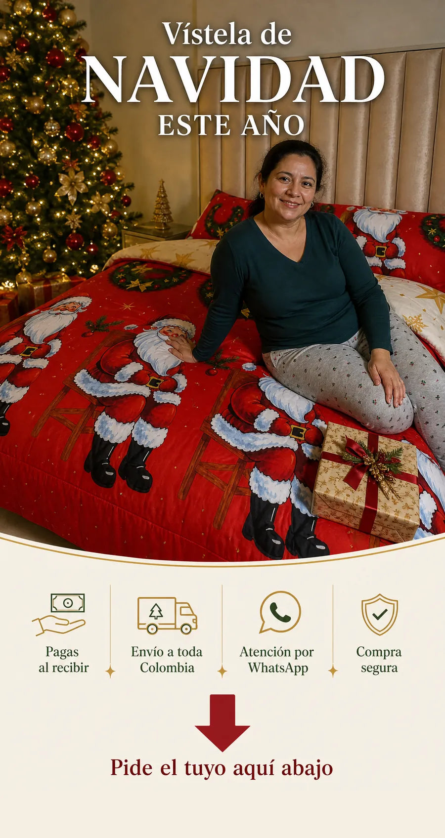 Vístela de Navidad este año